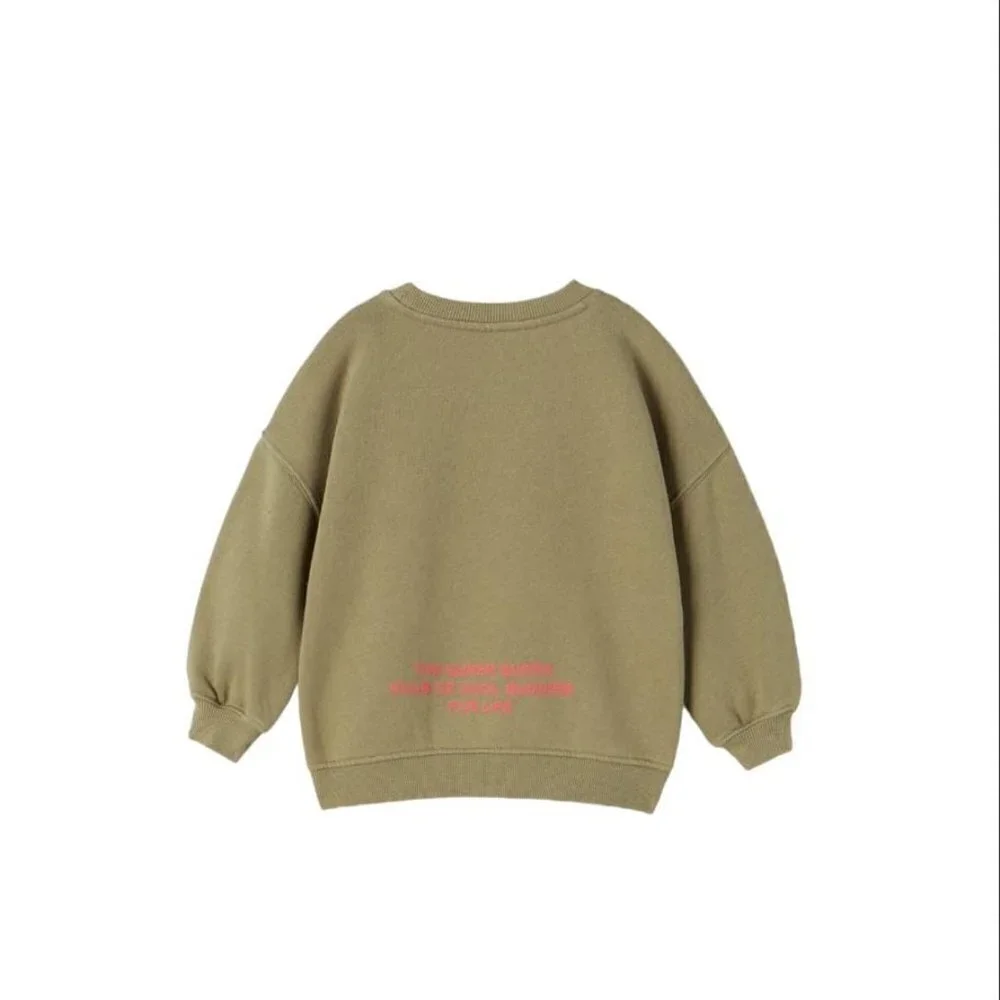 ZARA LEAF PRINT SWEATSHIRT GREEN SIZE 4-5 YEARS 4805/808/514
